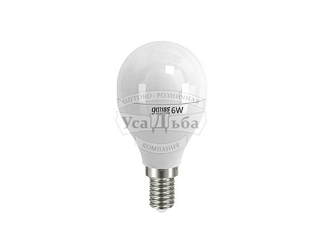 Лампа Gauss 6W E14 4100K LD53126